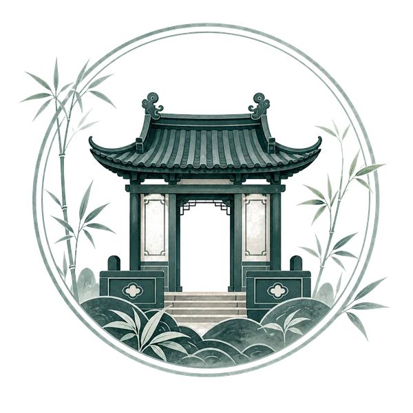 人物资料共建亭阁徽章